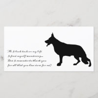 German Shepherd Black Silhouette