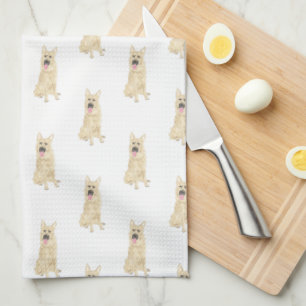 German Shepherd (Black & Tan) Tea Towel