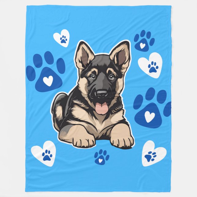 German Shepherd Blanket (Front)