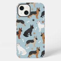 German Shepherd Bones and Paws Case-Mate iPhone Ca