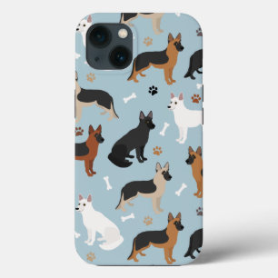 German Shepherd Bones and Paws Case-Mate iPhone Ca iPhone 13 Case