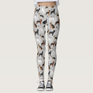 German Shepherd Bones and Paws Leggings