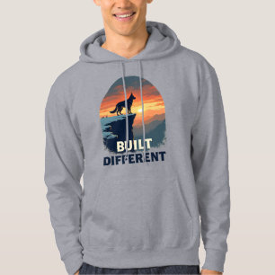 German Shepherd Built Different Graphic Hoodie