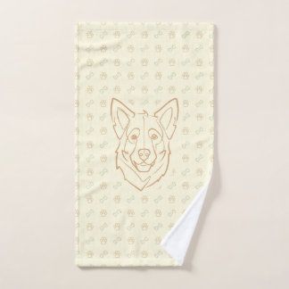 German Shepherd, Built to Protect, Born to Love! Bath Towel Set