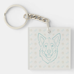 German Shepherd, Built to Protect, Born to Love! Key Ring