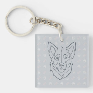 German Shepherd, Built to Protect, Born to Love! Key Ring