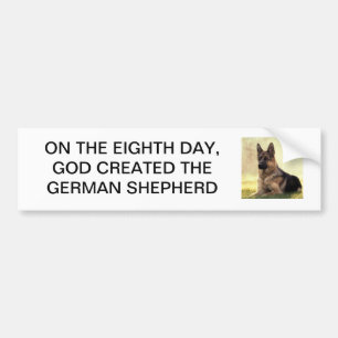 German Shepherd bumper sticker