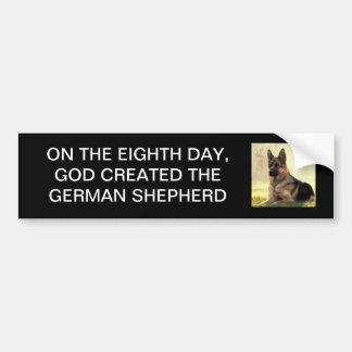 German Shepherd bumper sticker