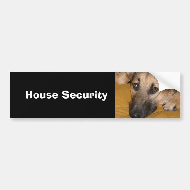 German Shepherd Bumper Sticker (Front)