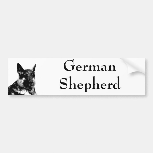German shepherd bumpersticker bumper sticker (Front)