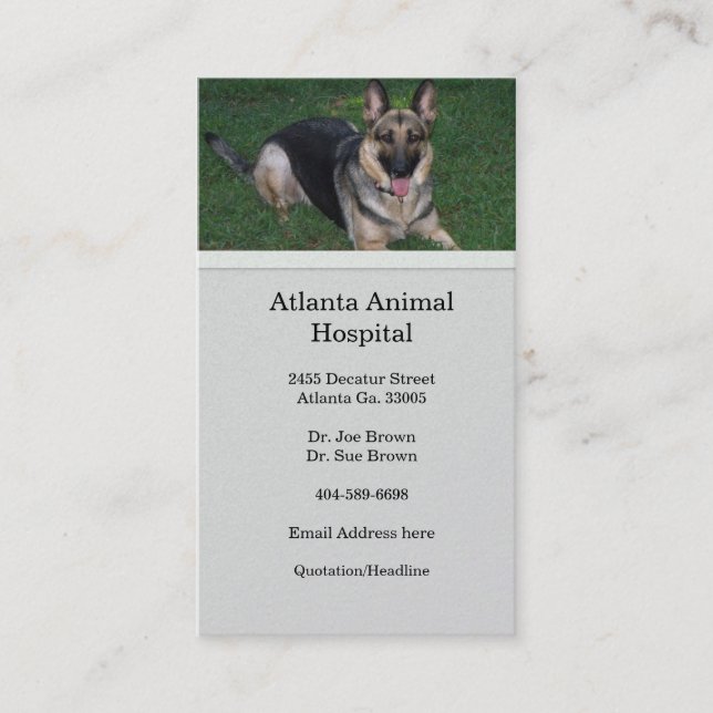 German Shepherd Business Card (Front)