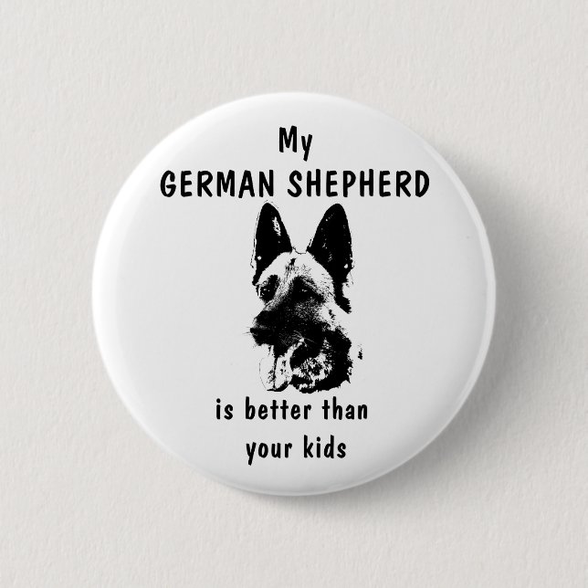 German Shepherd button (Front)