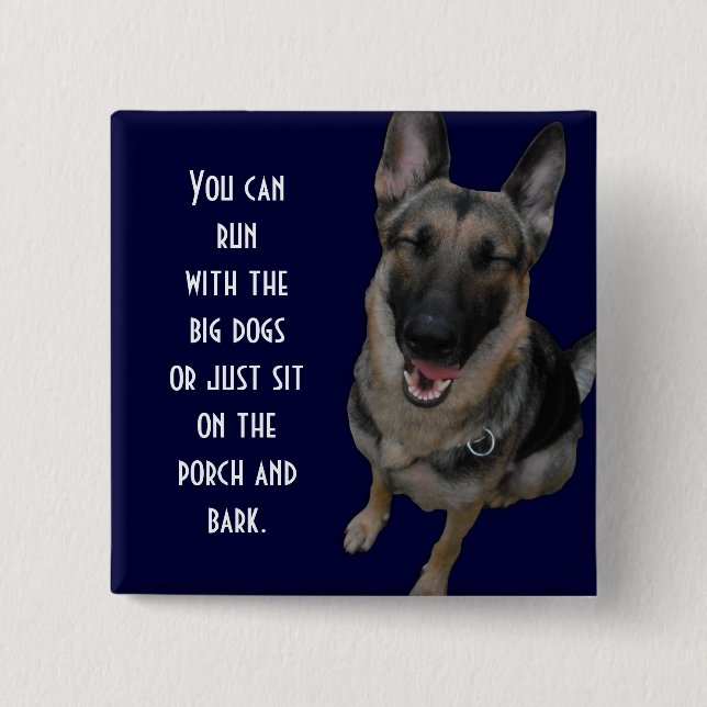 German Shepherd Button (Front)