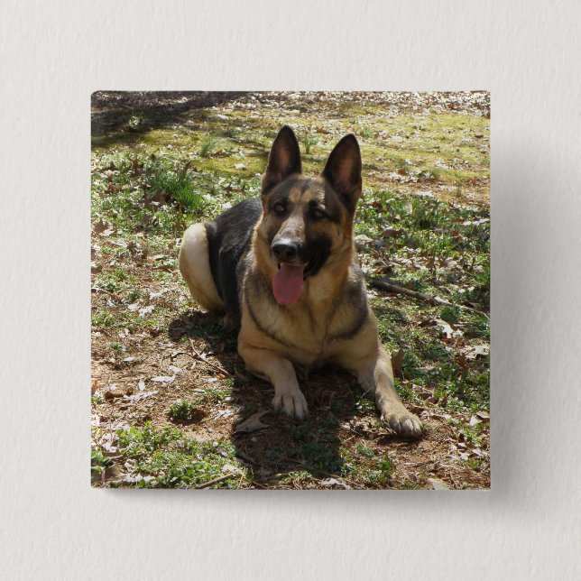 German Shepherd Button (Front)