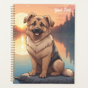 German Shepherd by Lake Planner