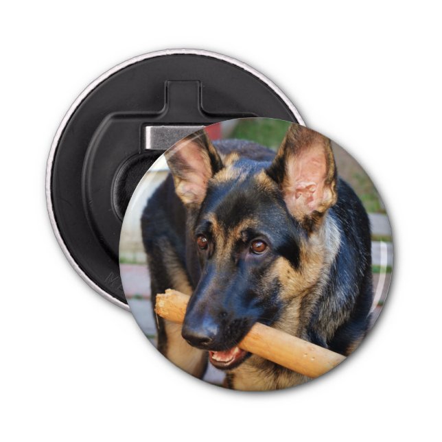German Shepherd by Shirley Taylor Bottle Opener (Front)