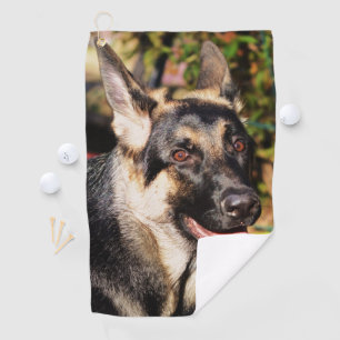 German Shepherd by Shirley Taylor Golf Towel