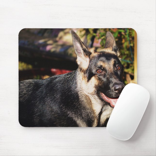 German Shepherd by Shirley Taylor Mouse Pad (With Mouse)