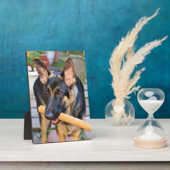 German Shepherd by Shirley Taylor Plaque (Side)