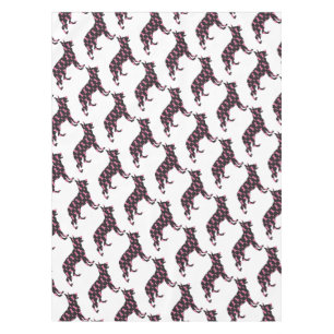 German-Shepherd-Cancer-Ribbon-Black Tablecloth