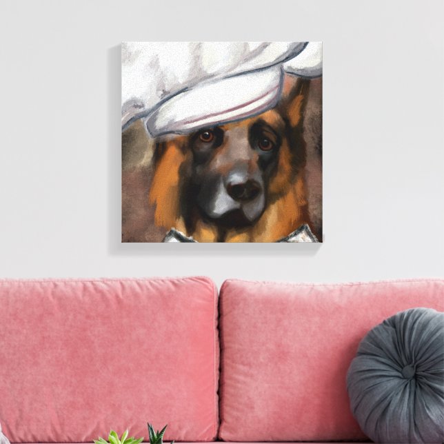GERMAN SHEPHERD  CANVAS PRINT (Insitu(LivingRoom))