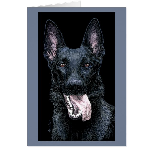 German Shepherd Card - "Tootsie" (Front)