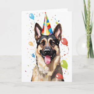 German Shepherd Celebration Greeting Card
