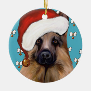German Shepherd Ceramic Ornament