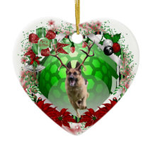 German Shepherd Ceramic Ornament