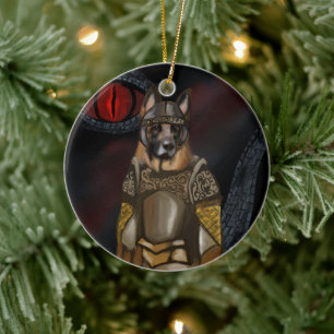 German Shepherd       Ceramic Ornament