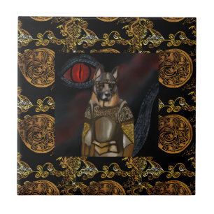 German Shepherd Ceramic Tile