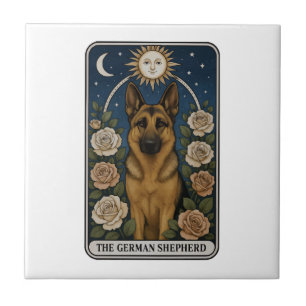 German Shepherd Ceramic Tile