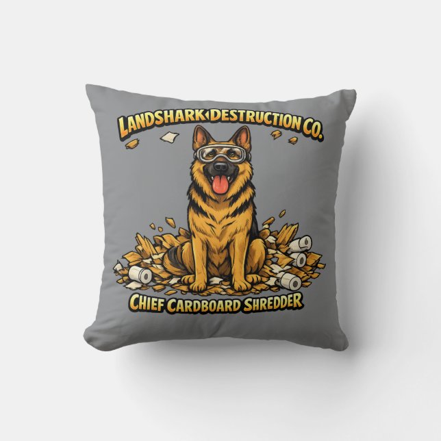 German Shepherd Certified Home Decorator Design Cushion (Front)