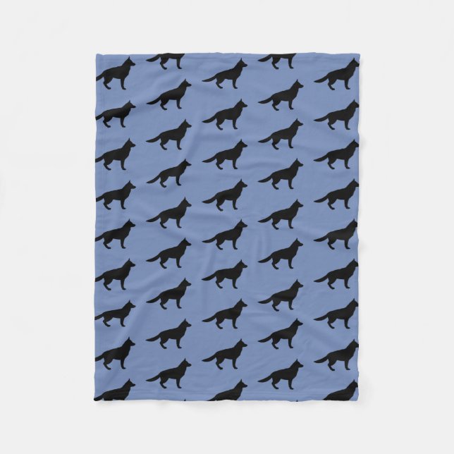 German Shepherd Choose Any Colour Fleece Blanket (Front)