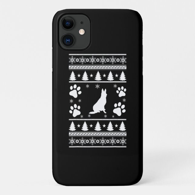 German Shepherd Christmas Case-Mate iPhone Case (Back)