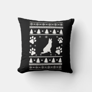 German Shepherd Christmas Cushion
