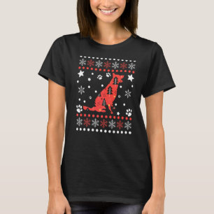 German Shepherd Christmas Dog Pattern German Sheph T-Shirt