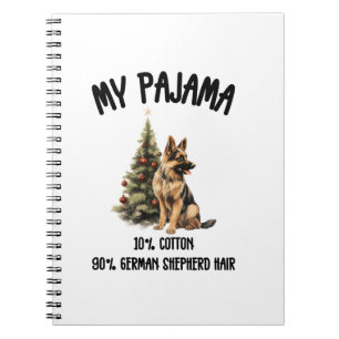 German Shepherd & Christmas, Funny Dog Design for  Notebook