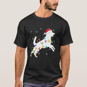 German Shepherd Christmas Lights Funny Pet Dog Lov T-Shirt