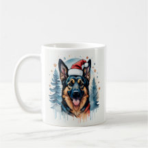 German Shepherd Christmas Mug