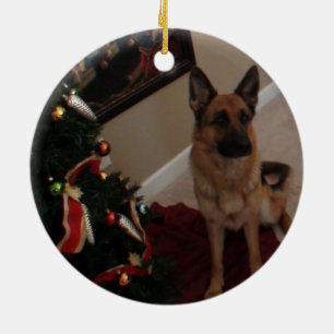 German Shepherd Christmas Ornament