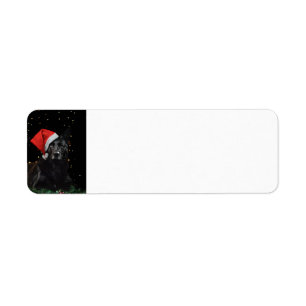 German Shepherd Christmas Return Address Label