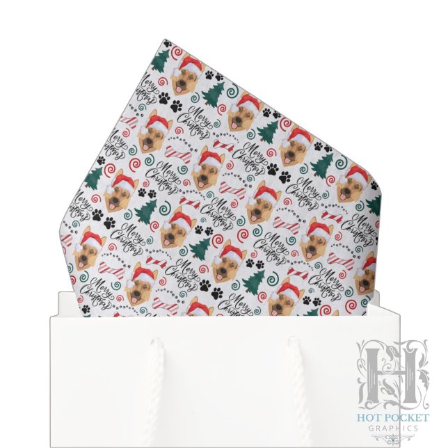 German Shepherd Christmas Tissue Paper (Creator Uploaded)