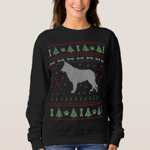 German Shepherd Christmas Ugly Sweater Funny Dog L