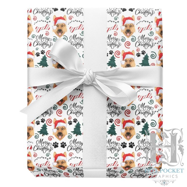German Shepherd Christmas Wrapping Paper (Creator Uploaded)