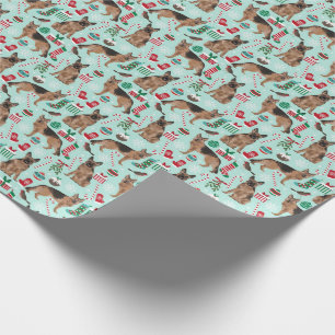 German Shepherd christmas wrapping paper