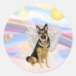 German Shepherd Classic Round Sticker