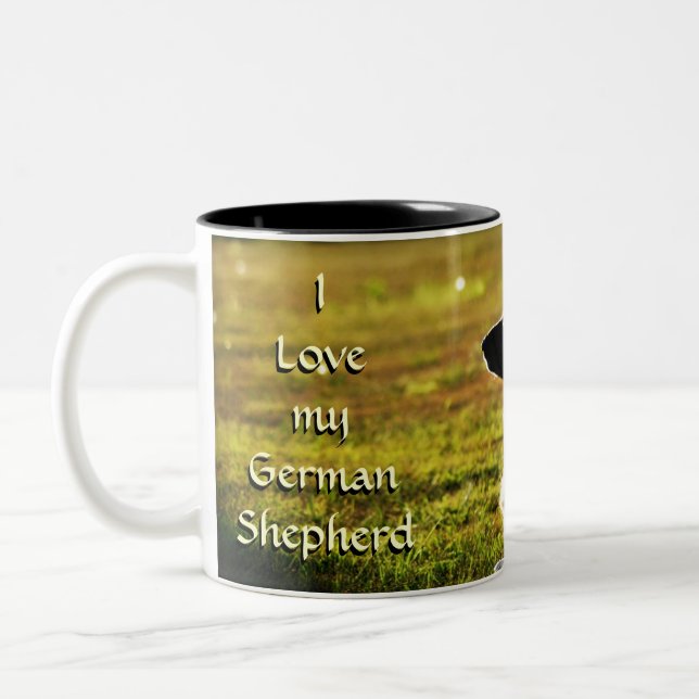 German Shepherd Coffee Mug (Left)