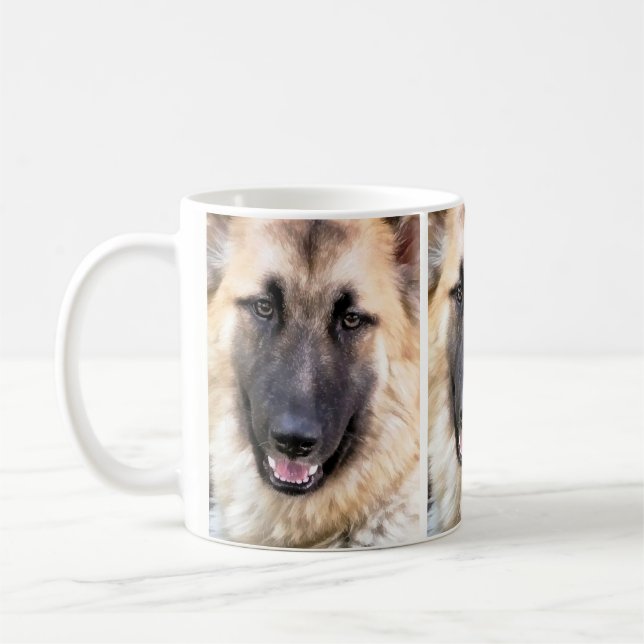 GERMAN SHEPHERD COFFEE MUG (Left)