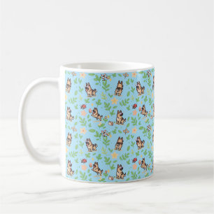 German Shepherd Coffee Mug Spring Floral Dog Lover